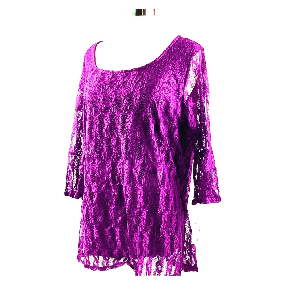 Purple Mesh Tunic